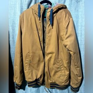 Heavy full zip up hooded jacket